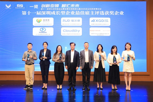 pt真人游戏官网荣获“第十一届深圳成长型企业最佳雇主”